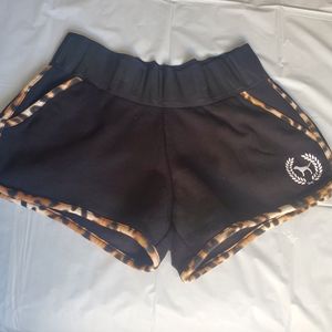 PINK black and cheetah/leopard shorts